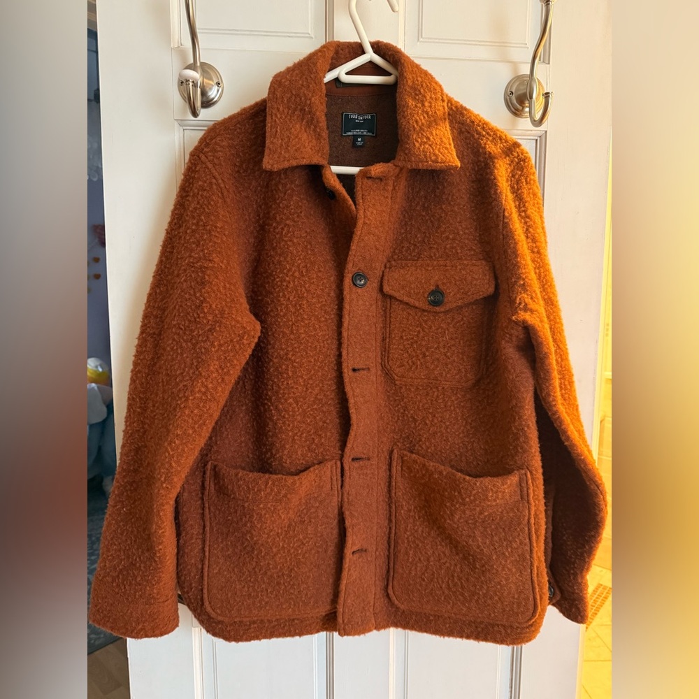 Todd Snyder sherpa knit chore jacket - made in Italy